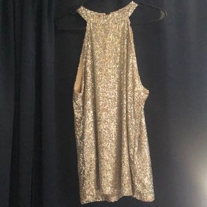 Sparkly halter top